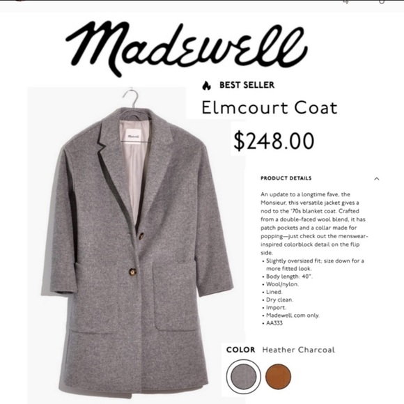 Madewell Jackets & Blazers - Madewell | Elmcourt Coat